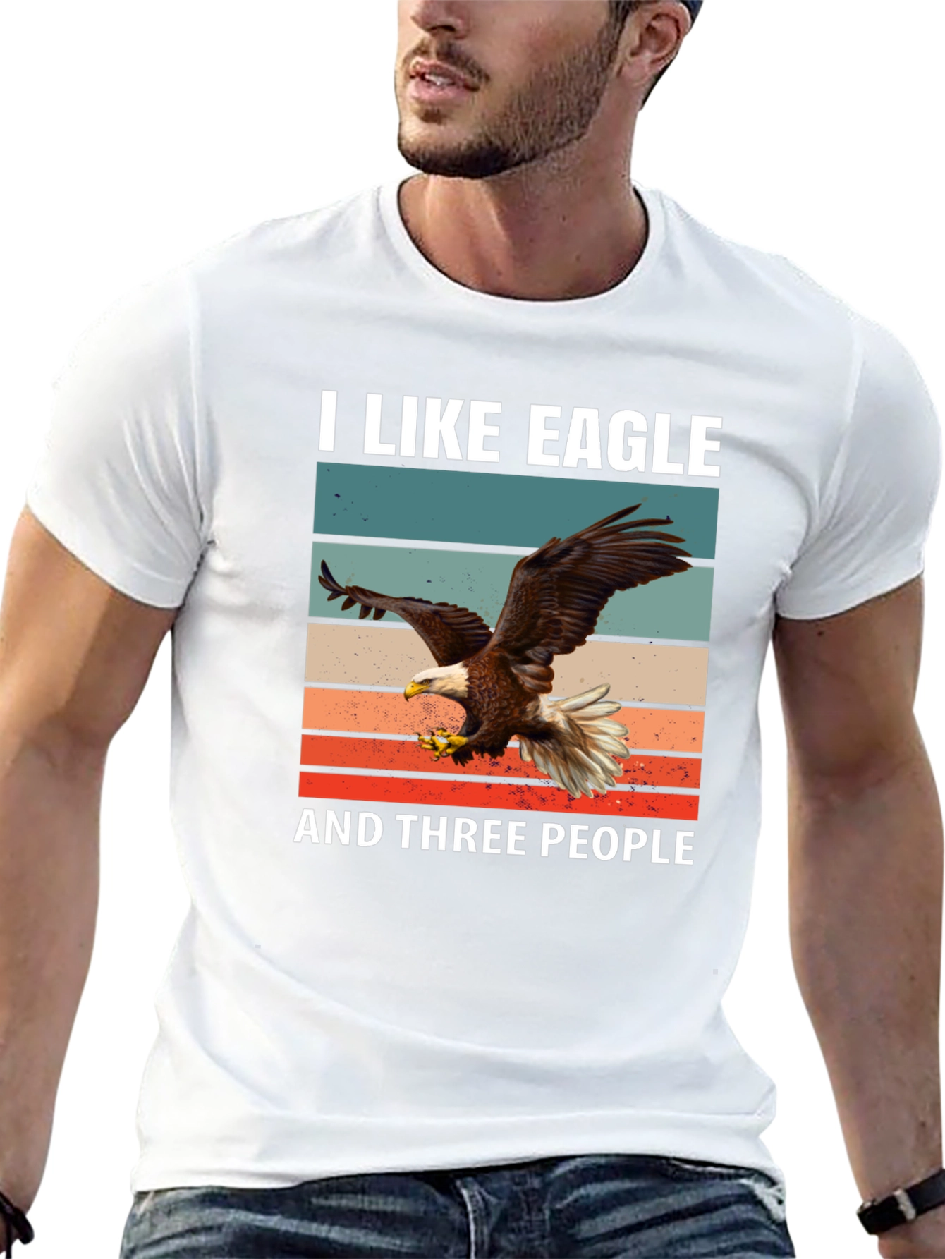I Like Eagle and Three People T-Shirt