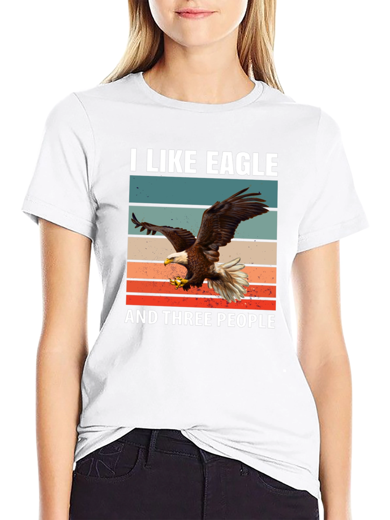 I Like Eagle and Three People T-Shirt