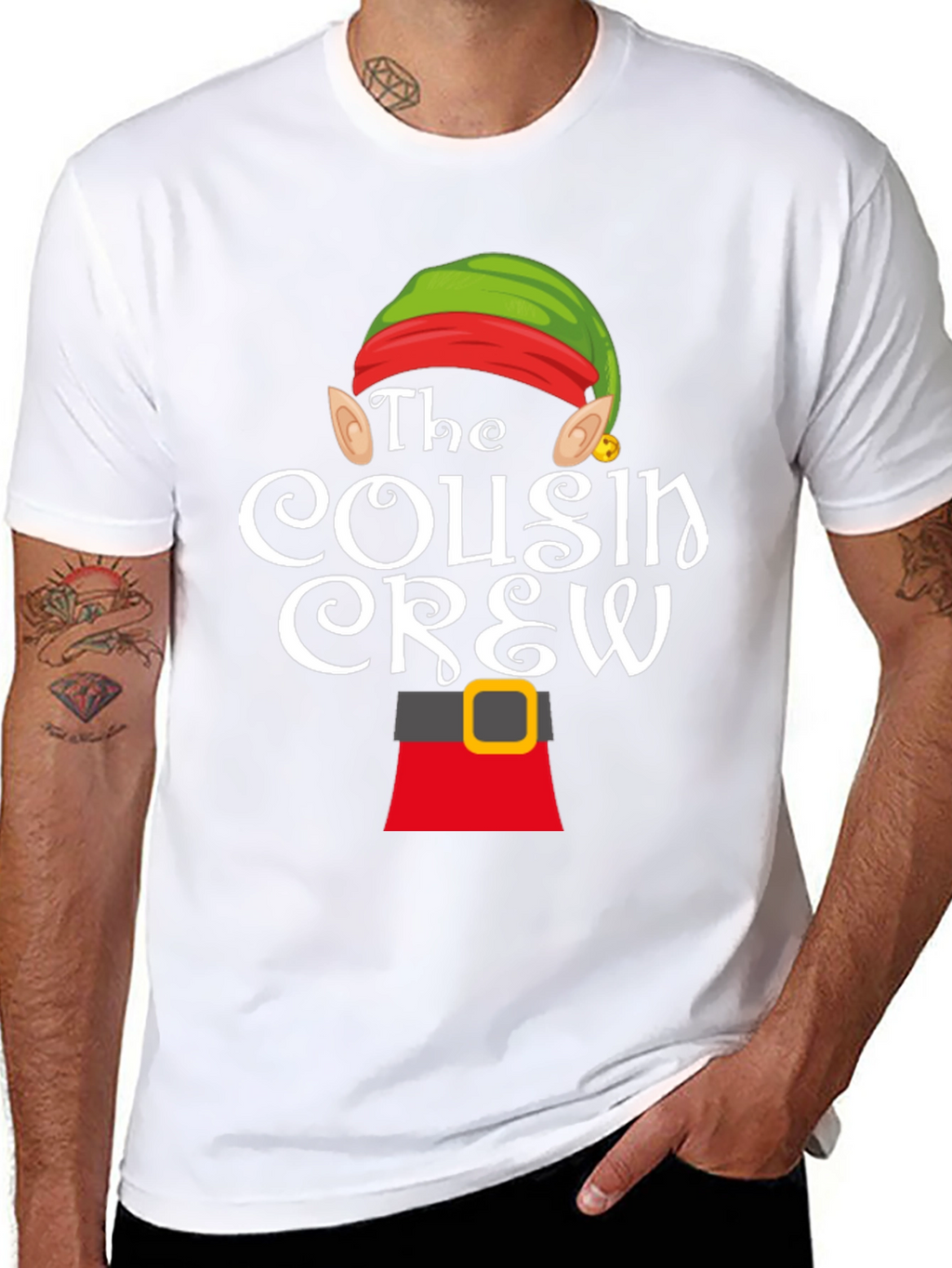 Cousin Crew Elf Shirt - Holiday Family Matching Tee