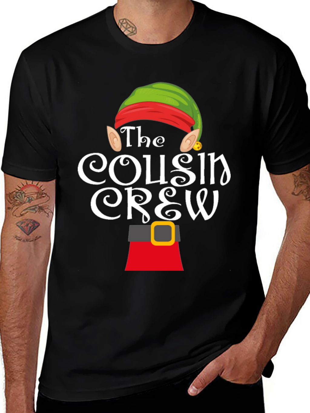 Cousin Crew Elf Shirt - Holiday Family Matching Tee