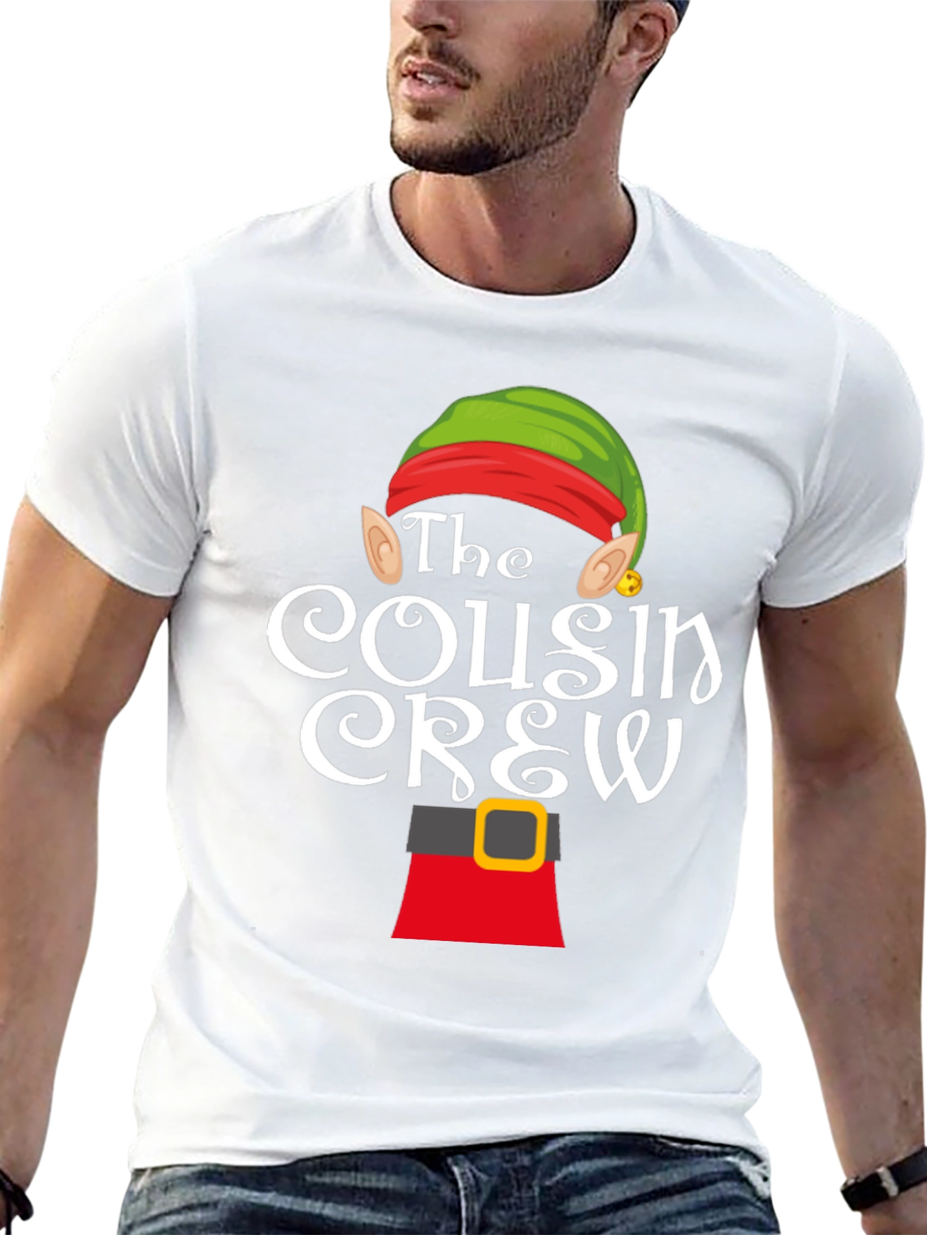 Cousin Crew Elf Shirt - Holiday Family Matching Tee