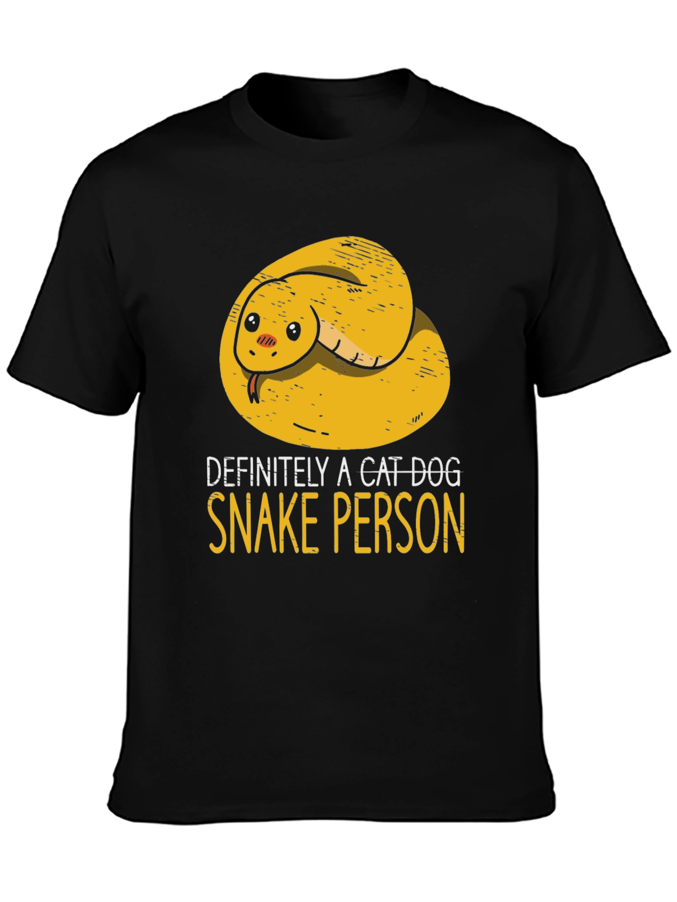 Definitely A Cat Dog Snake Person T-Shirt