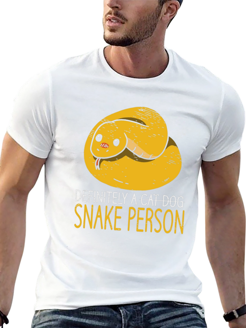 Definitely A Cat Dog Snake Person T-Shirt