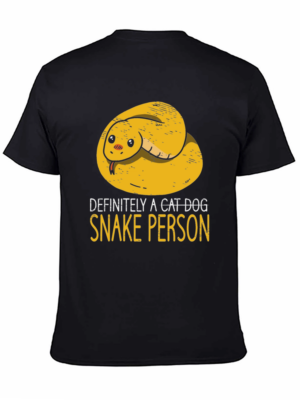 Definitely A Cat Dog Snake Person T-Shirt