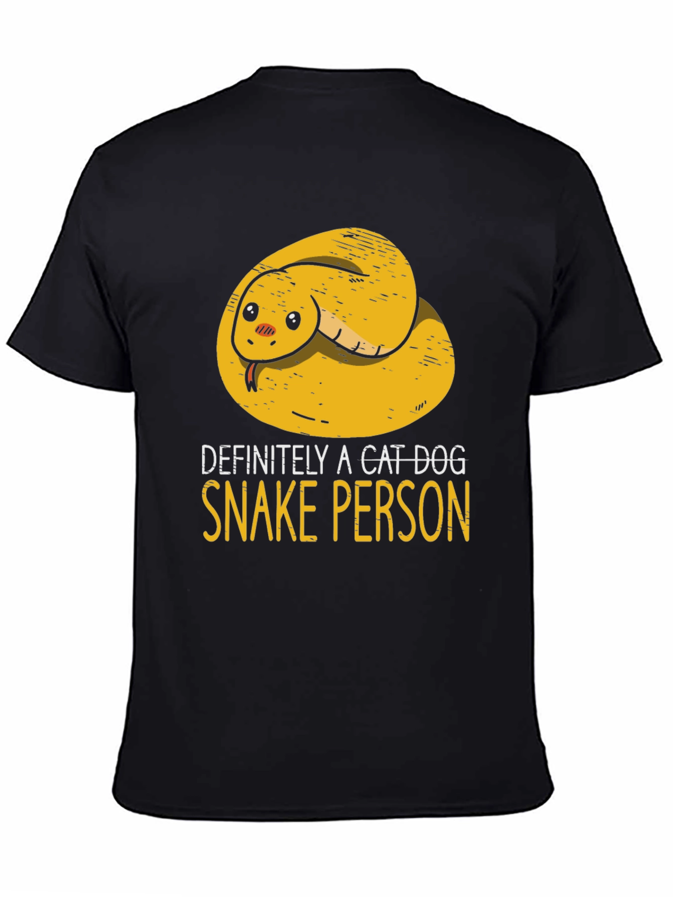 Definitely A Cat Dog Snake Person T-Shirt