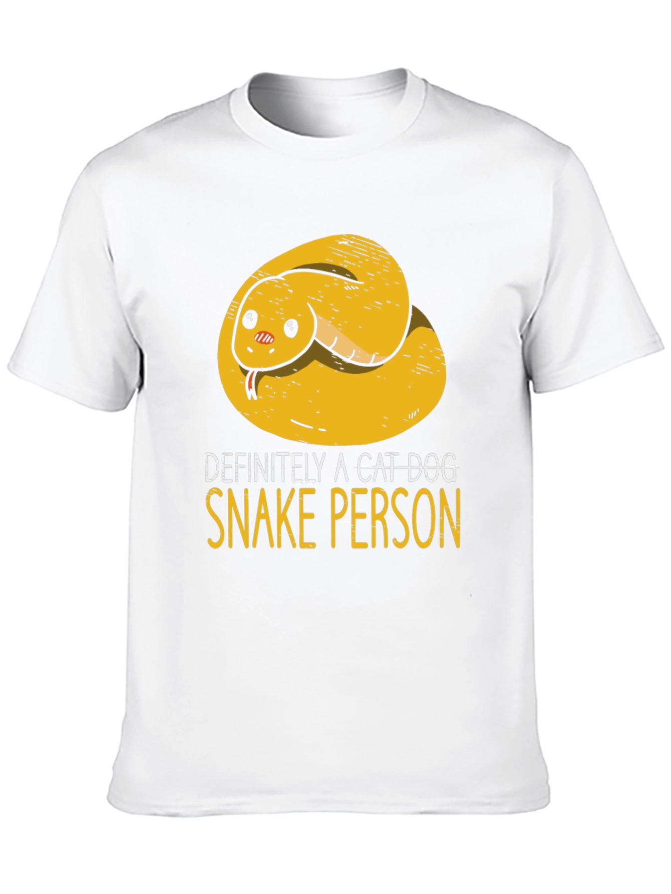 Definitely A Cat Dog Snake Person T-Shirt