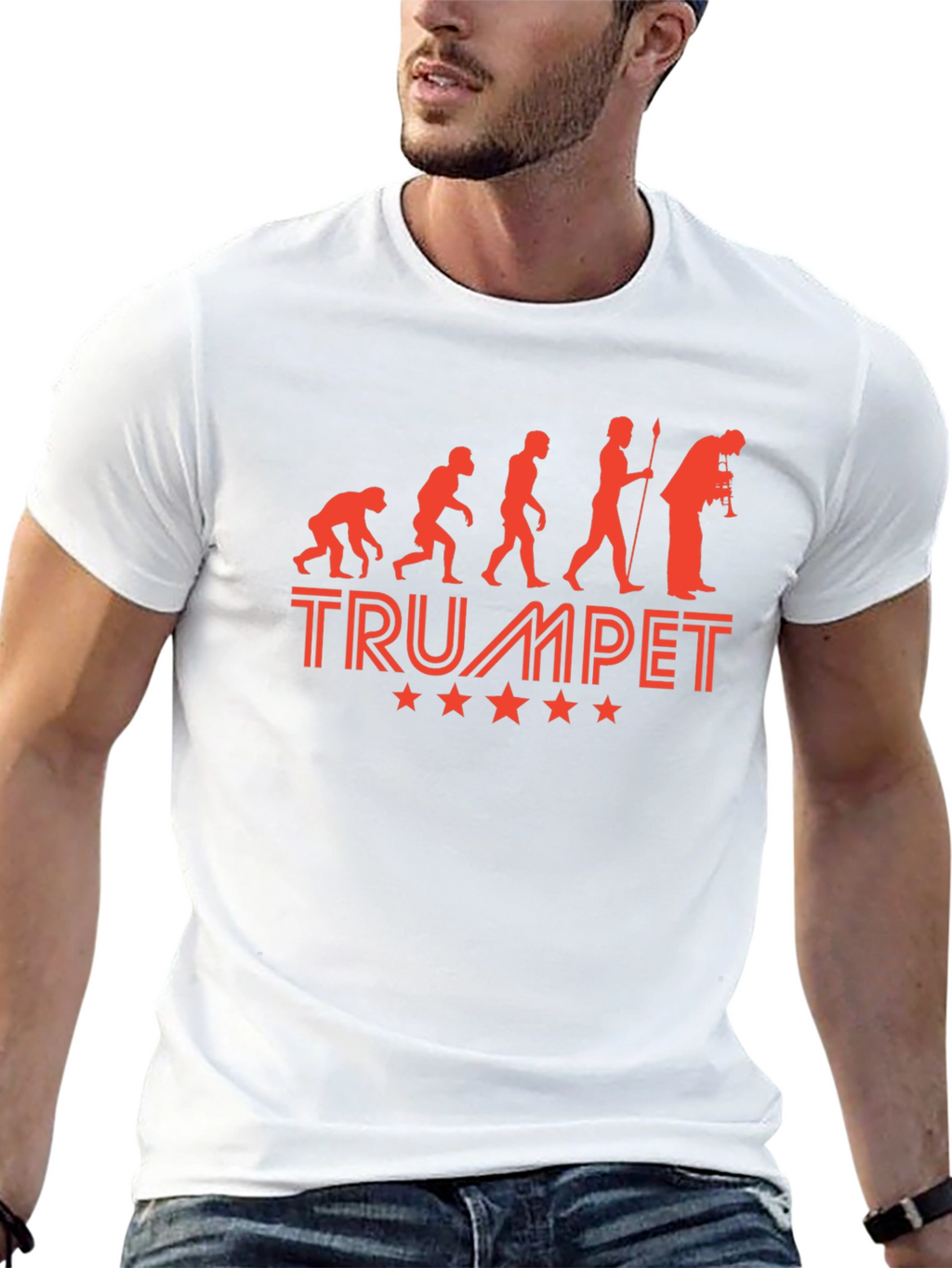 Trumpet Evolution T-Shirt - Music Lover Tee