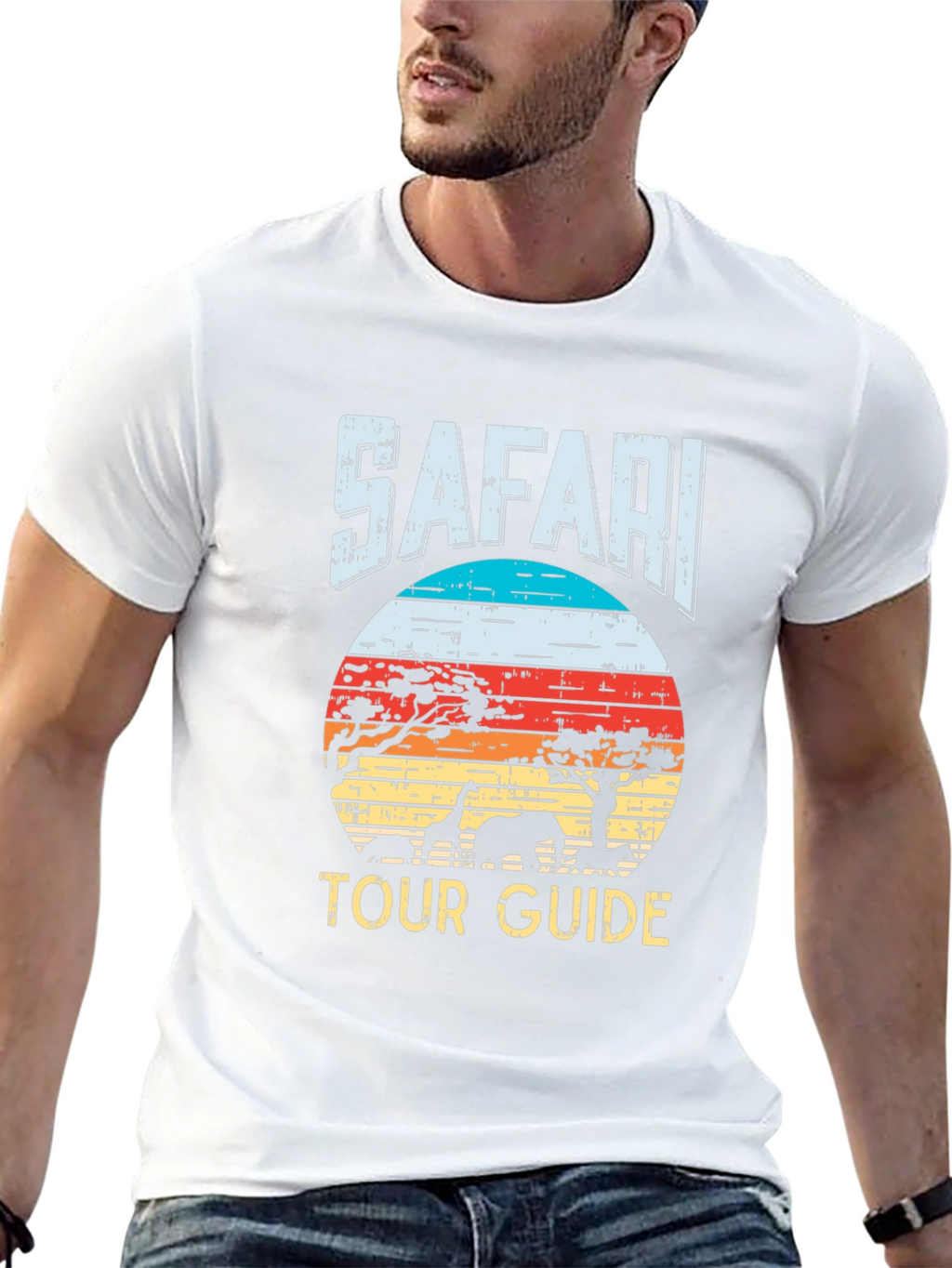 Safari Tour Guide Graphic T-Shirt