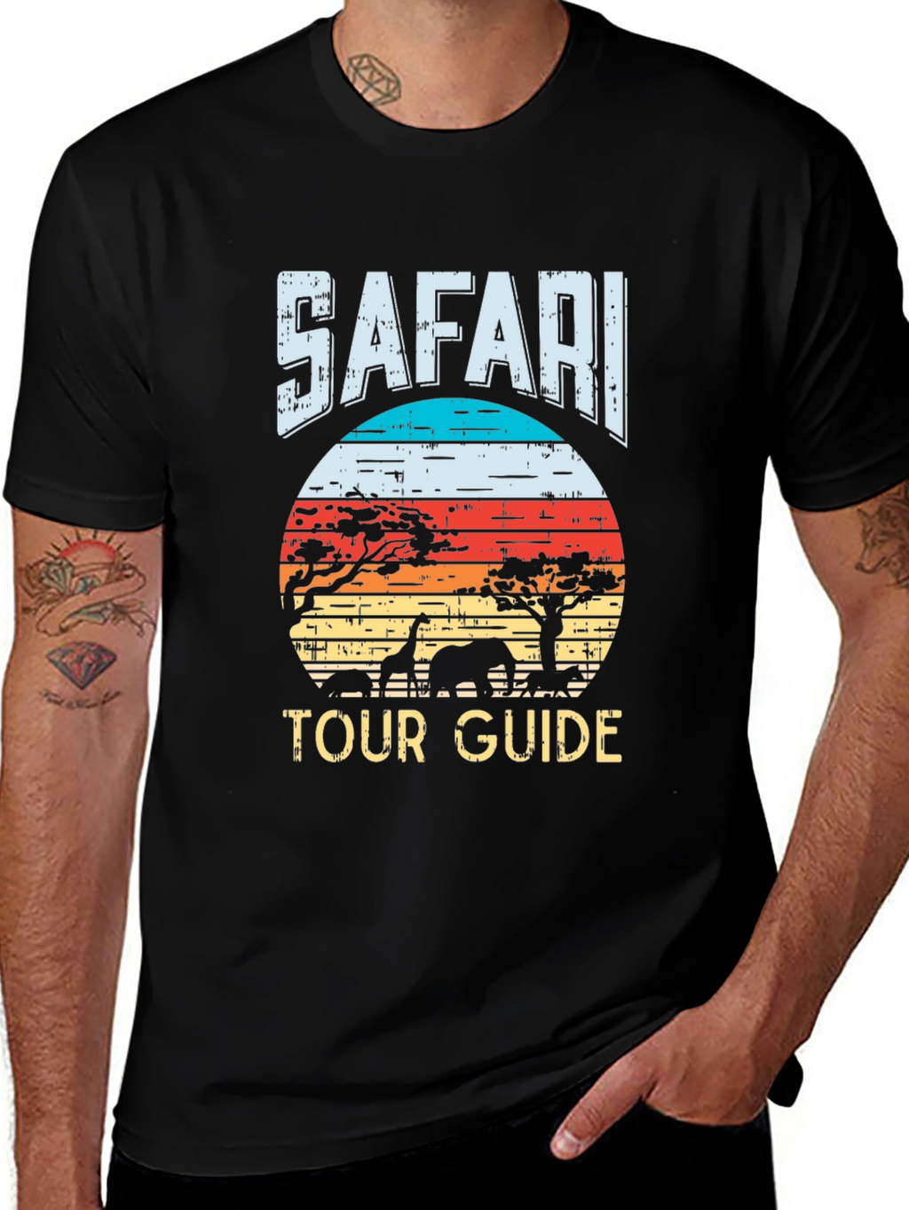 Safari Tour Guide Graphic T-Shirt