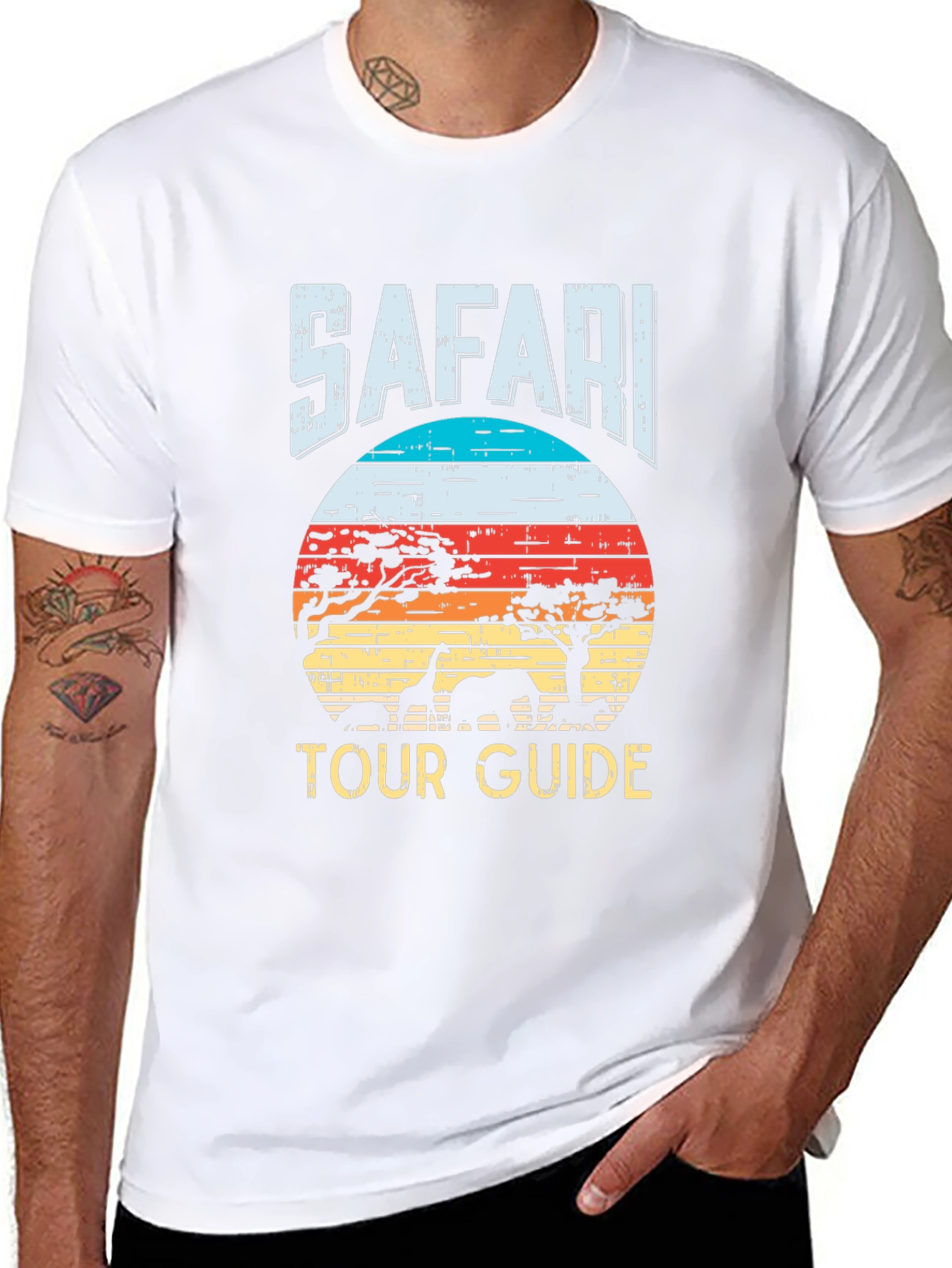 Safari Tour Guide Graphic T-Shirt