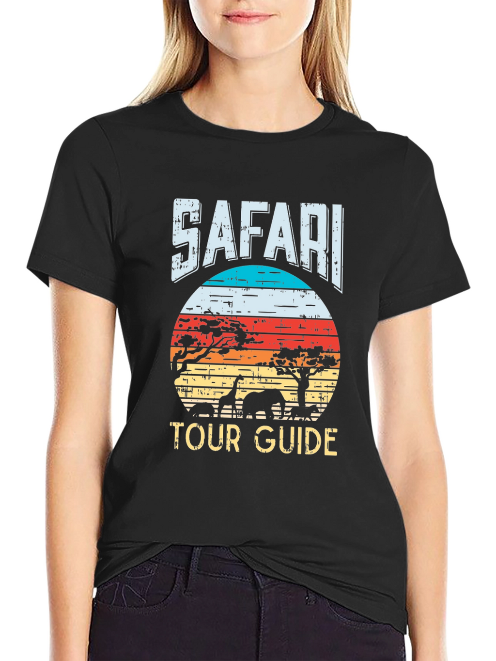 Safari Tour Guide Graphic T-Shirt