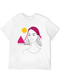 Geometric Sunset Graphic Tee
