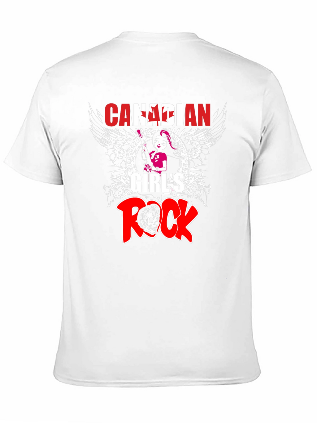 Canadian Girls Rock T-Shirt - Black Crew Neck