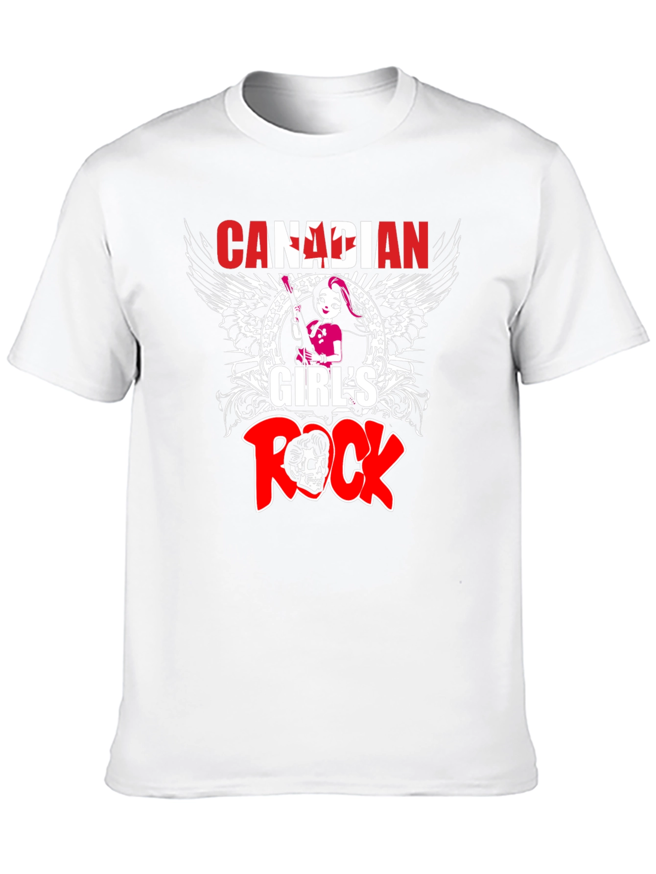 Canadian Girls Rock T-Shirt - Black Crew Neck