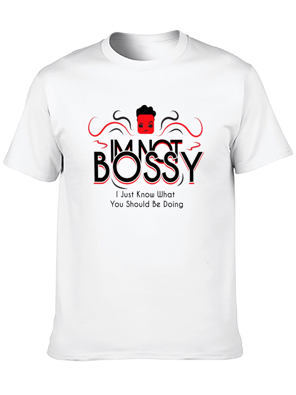 Im Not Bossy Black Graphic Tee