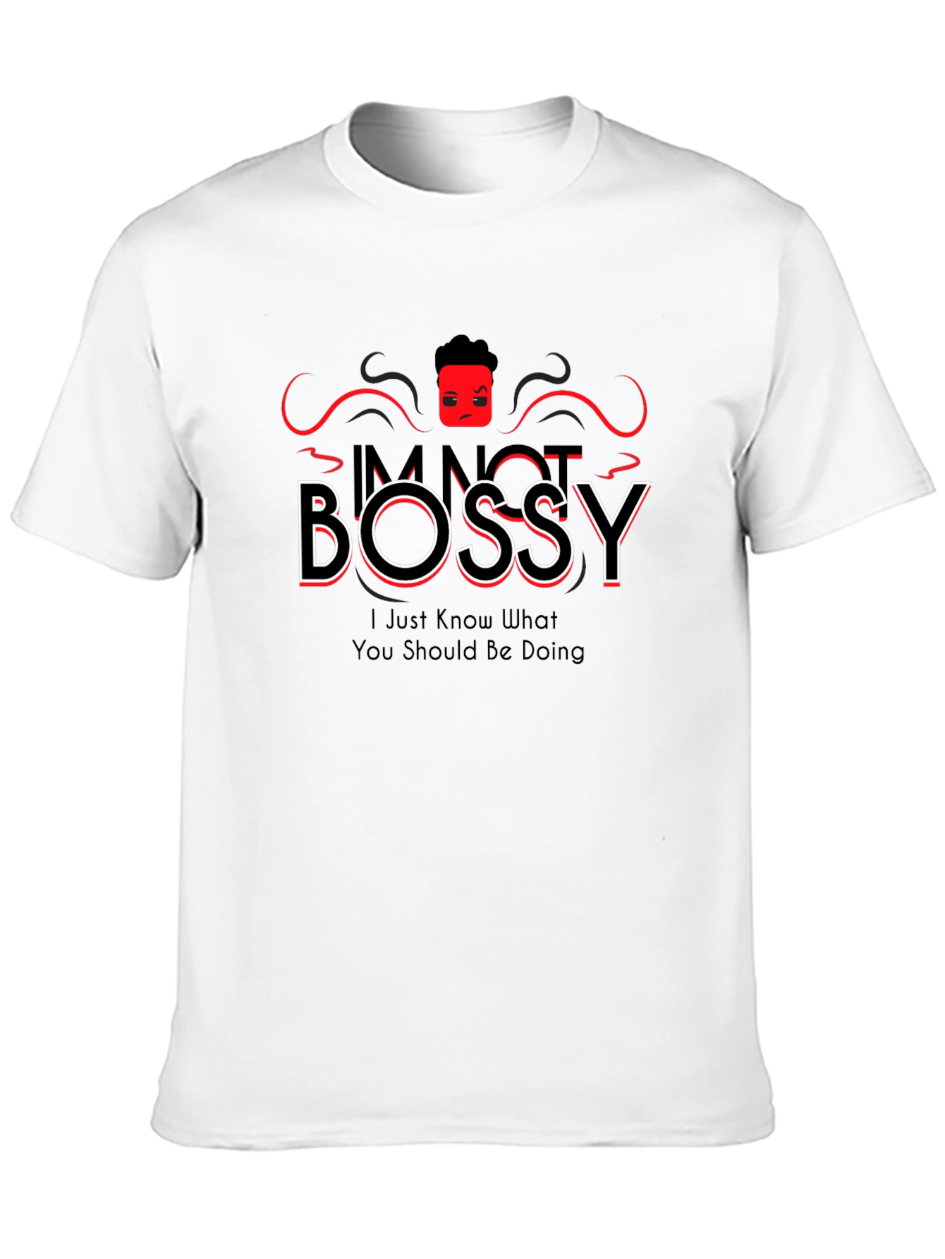 Im Not Bossy Black Graphic Tee