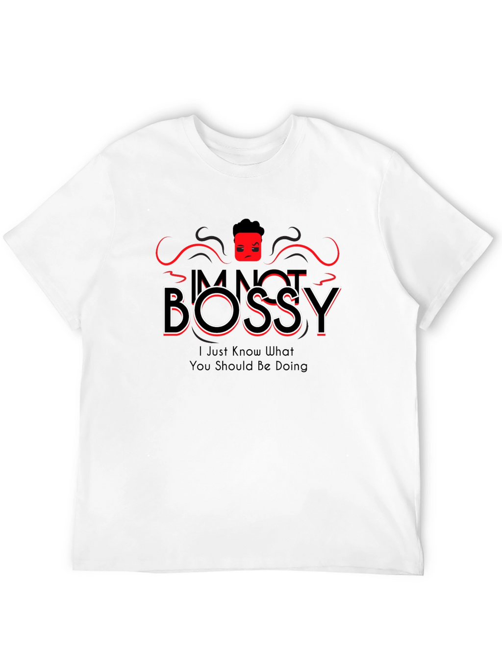 Im Not Bossy Black Graphic Tee