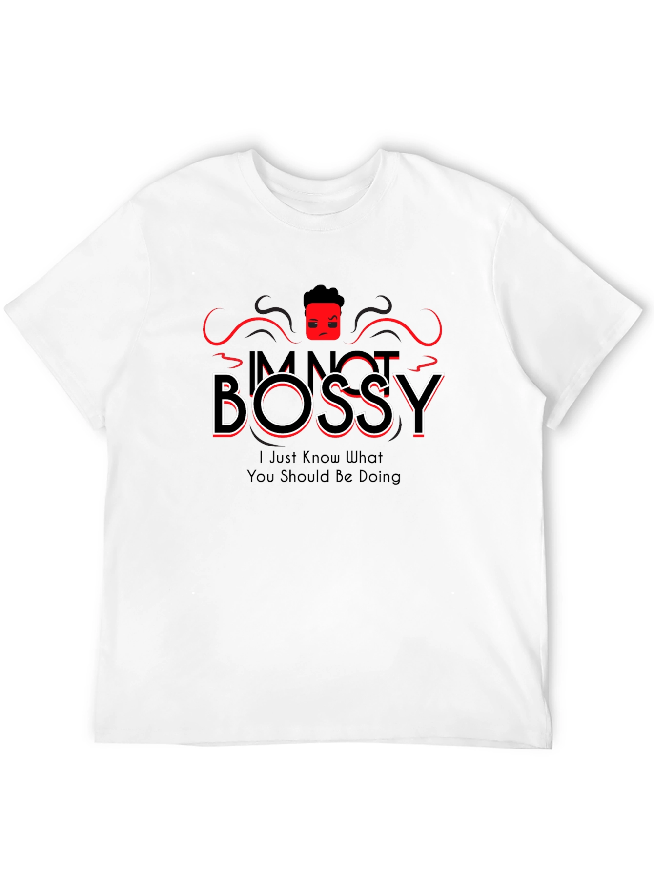 Im Not Bossy Black Graphic Tee