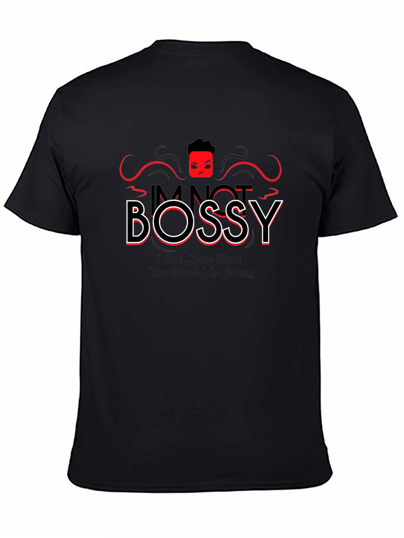 Im Not Bossy Black Graphic Tee