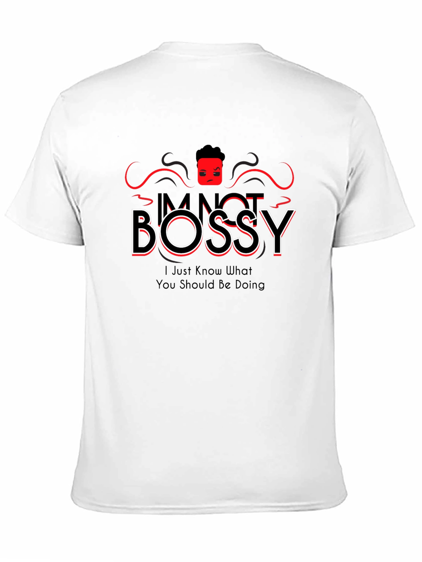Im Not Bossy Black Graphic Tee