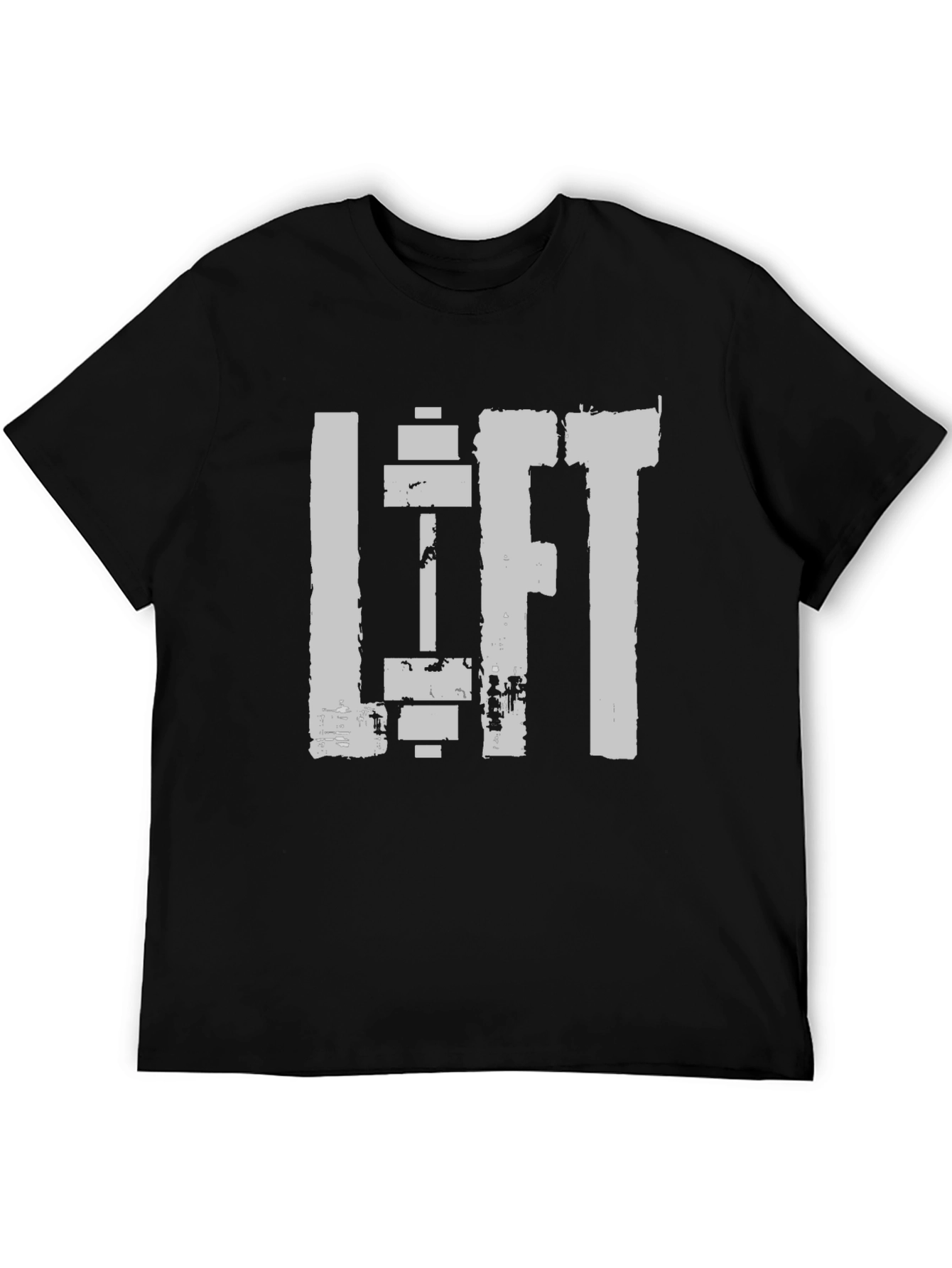 Lift Gym T-Shirt - Black Cotton Workout Tee