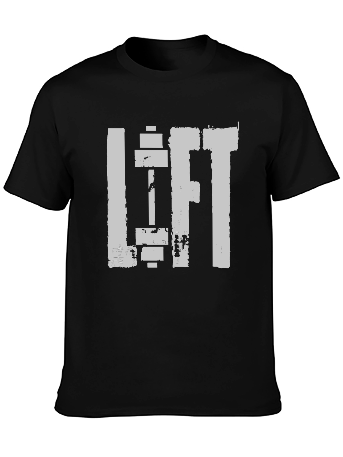 Lift Gym T-Shirt - Black Cotton Workout Tee