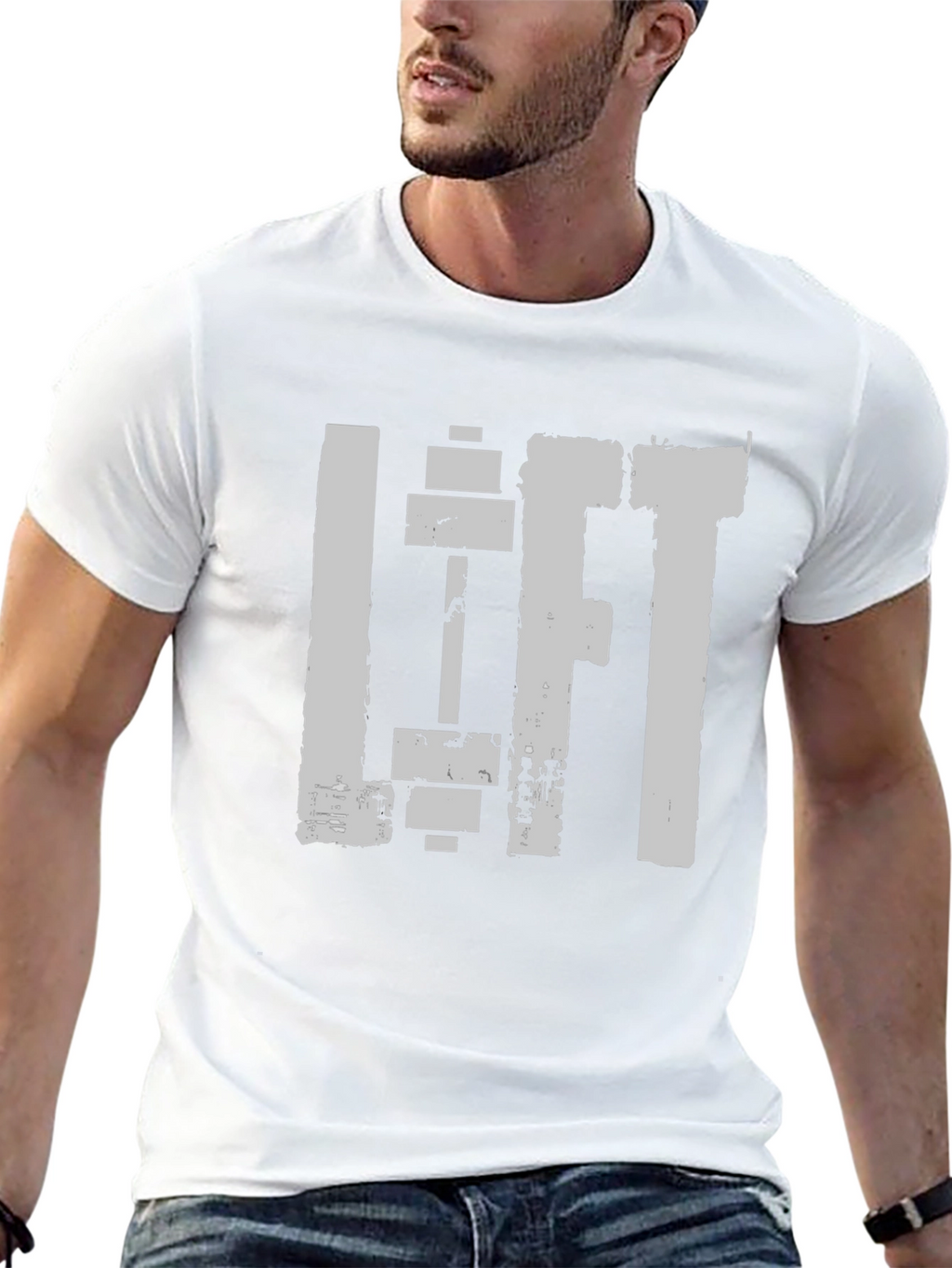 Lift Gym T-Shirt - Black Cotton Workout Tee