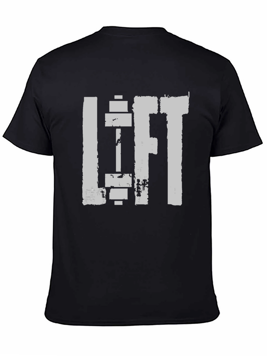 Lift Gym T-Shirt - Black Cotton Workout Tee