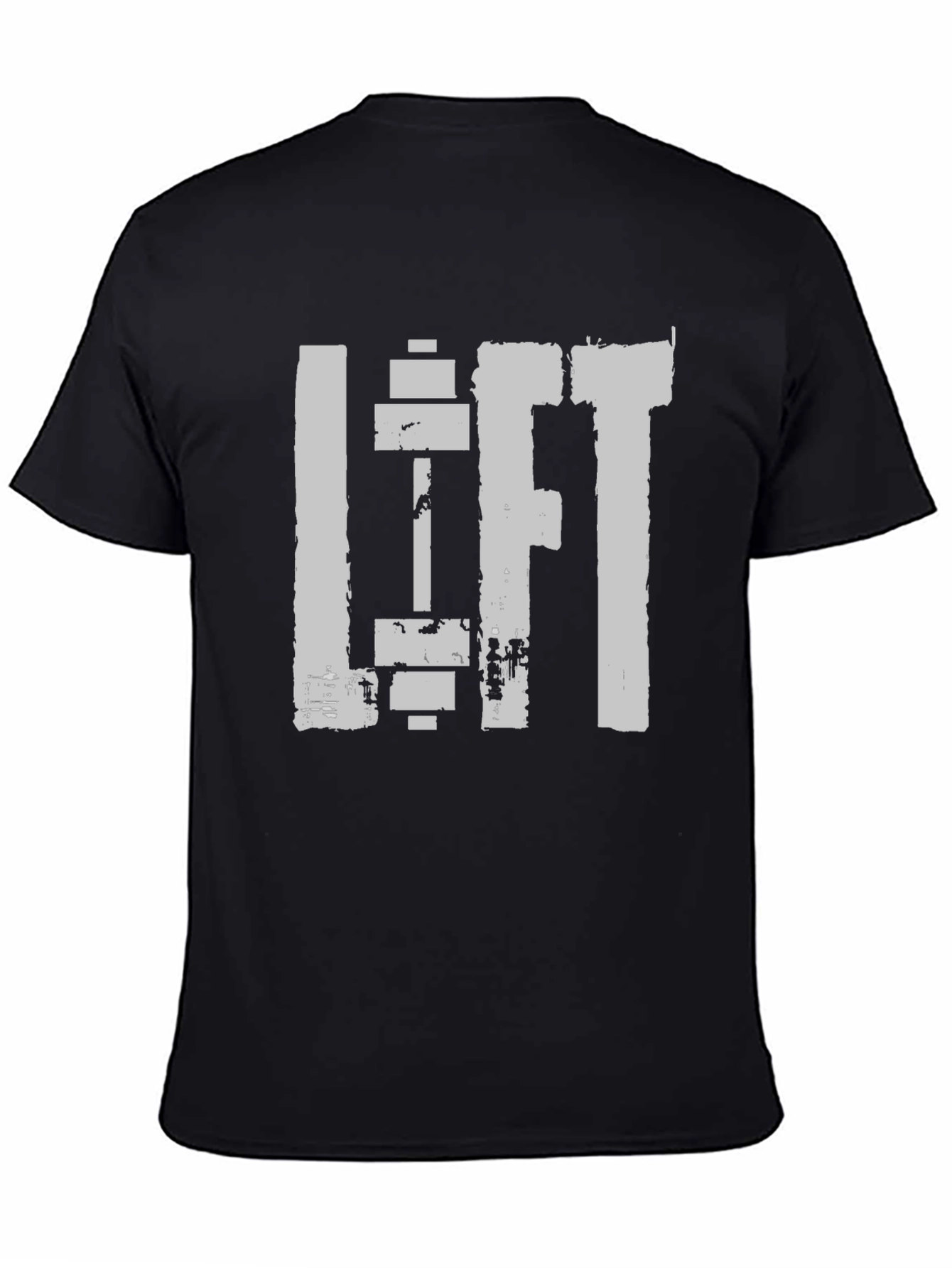 Lift Gym T-Shirt - Black Cotton Workout Tee