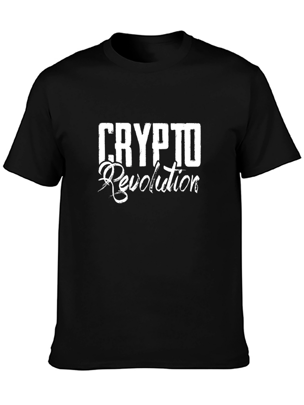 Crypto Revolution Black Graphic T-Shirt