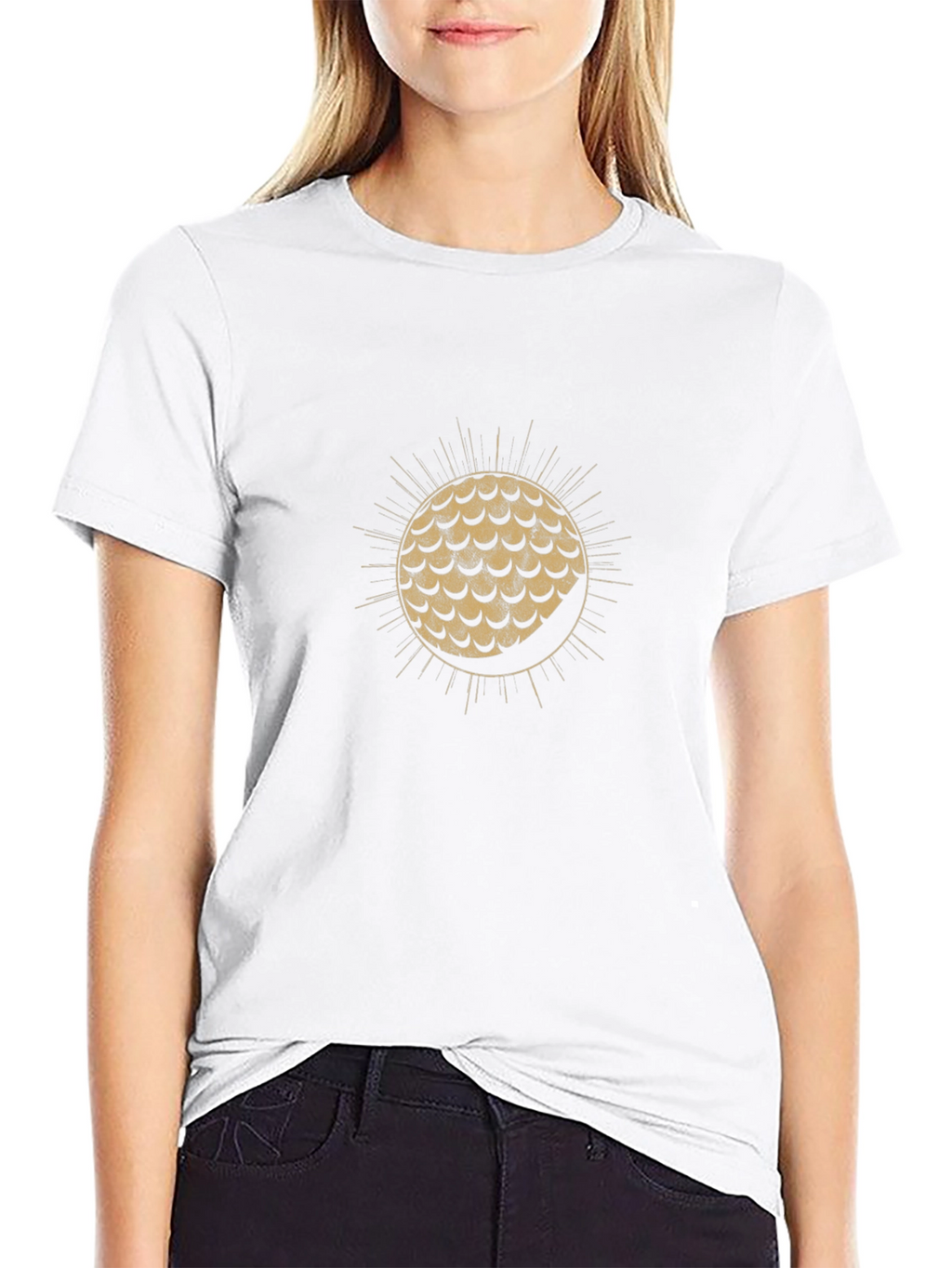 Lunar Sun Graphic Black T-Shirt