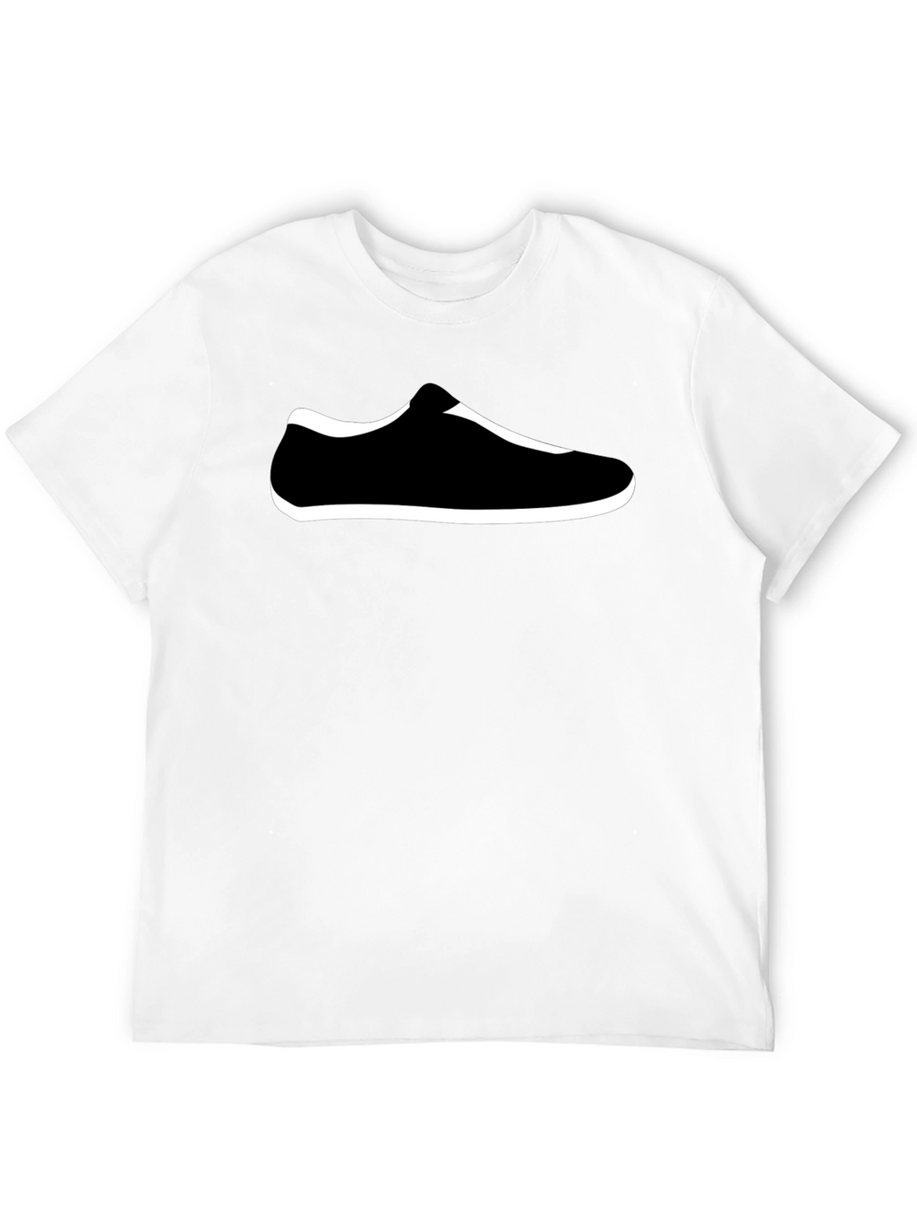 Black T-Shirt with Shoe Graphic