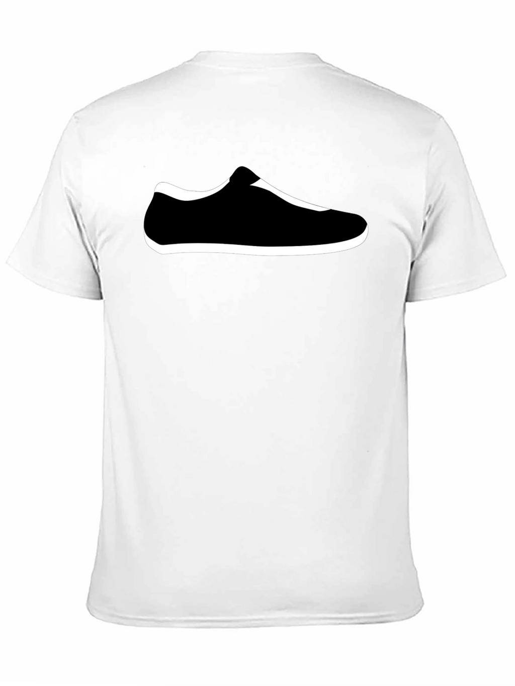 Black T-Shirt with Shoe Graphic