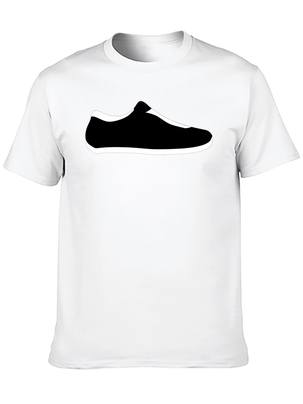 Black T-Shirt with Shoe Graphic
