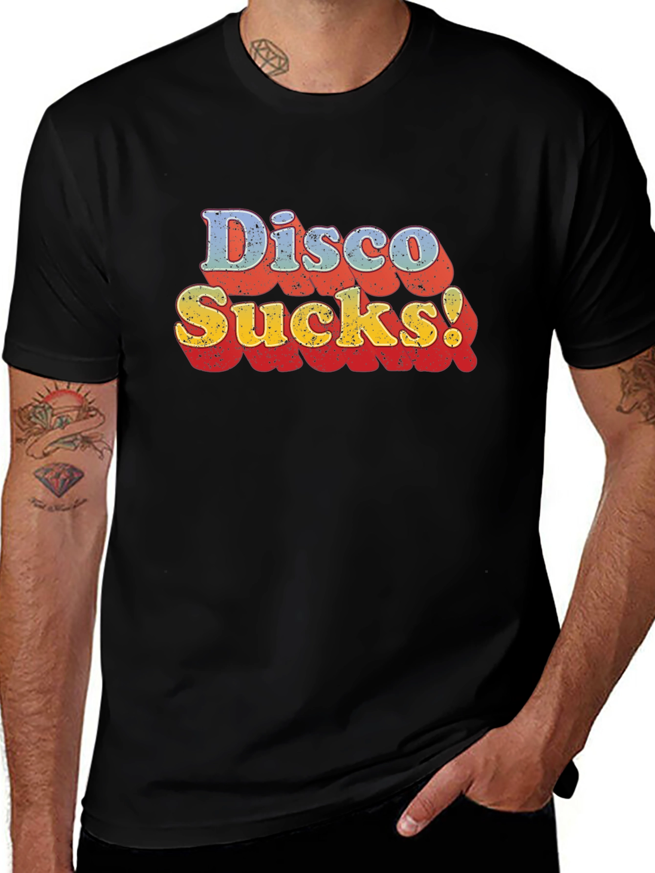 Disco Sucks! Retro T-Shirt - Vintage Style