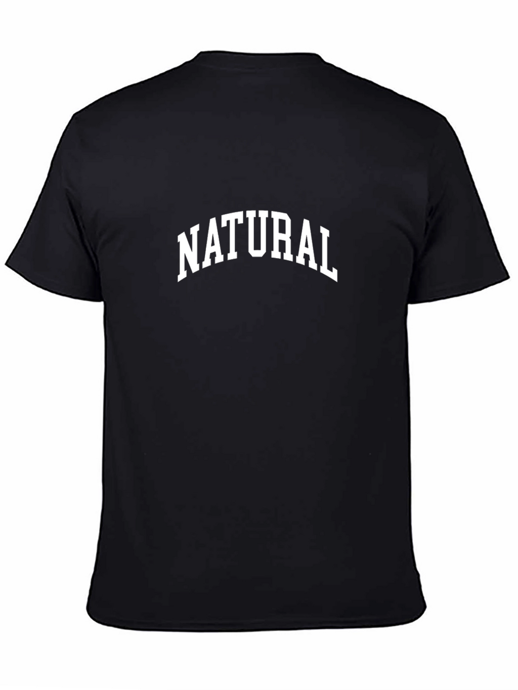 Natural Print Black T-Shirt