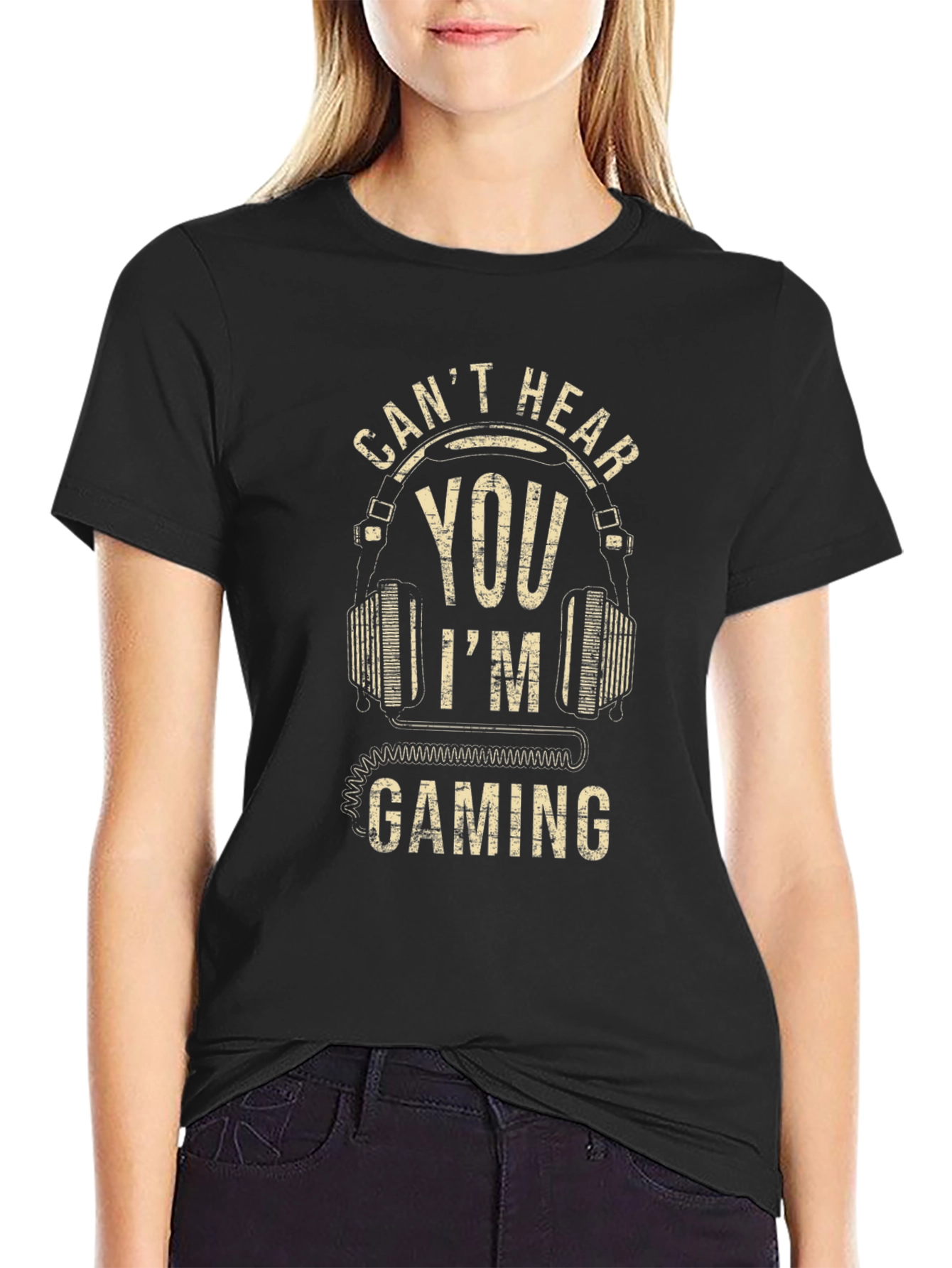 Cant Hear You Im Gaming Mens T-Shirt