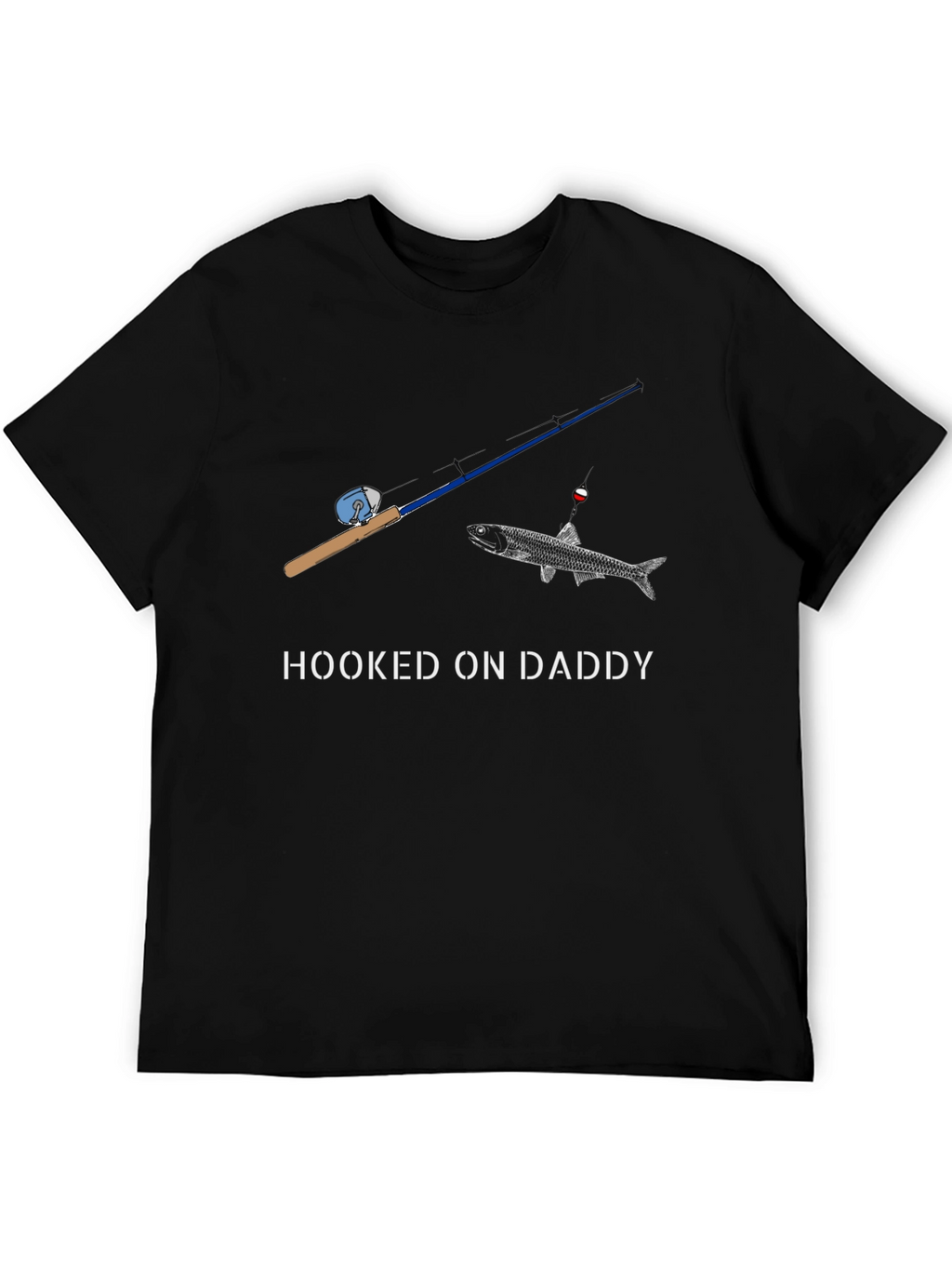 Hooked on Daddy Fishing T-Shirt