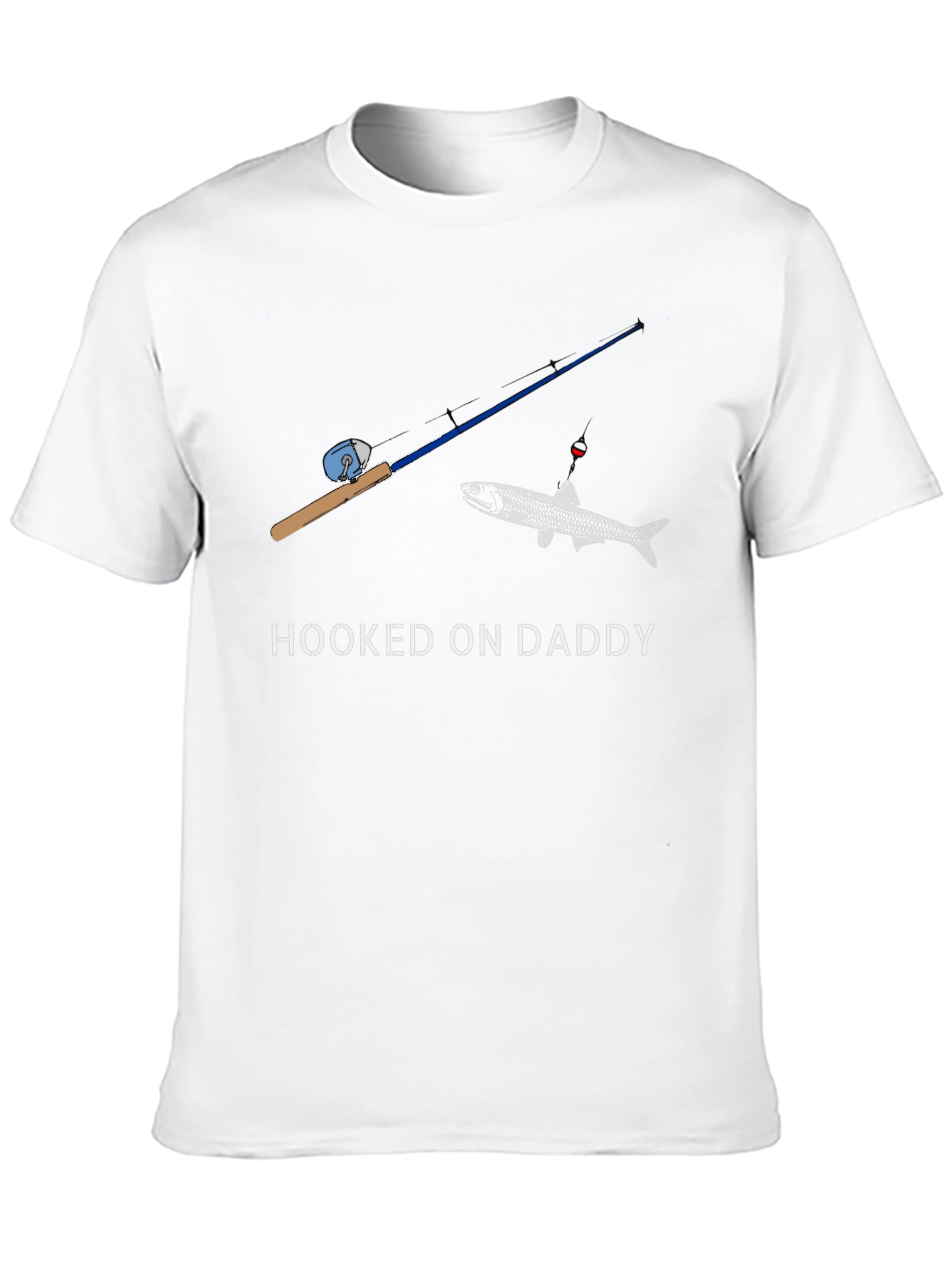 Hooked on Daddy Fishing T-Shirt
