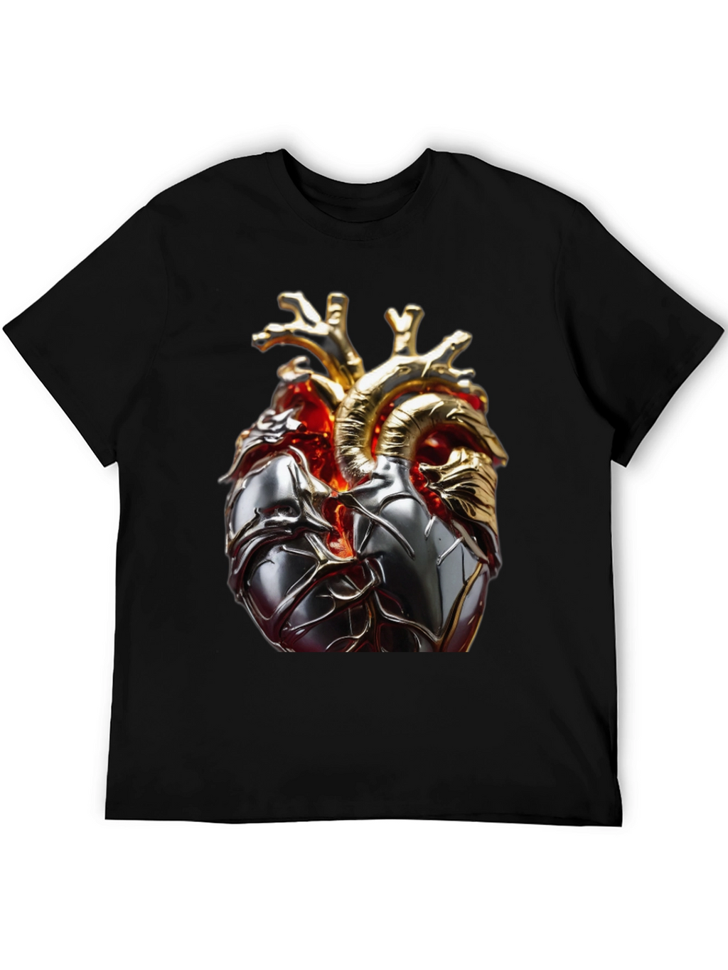 Anatomical Heart Graphic Tee - Modern Style