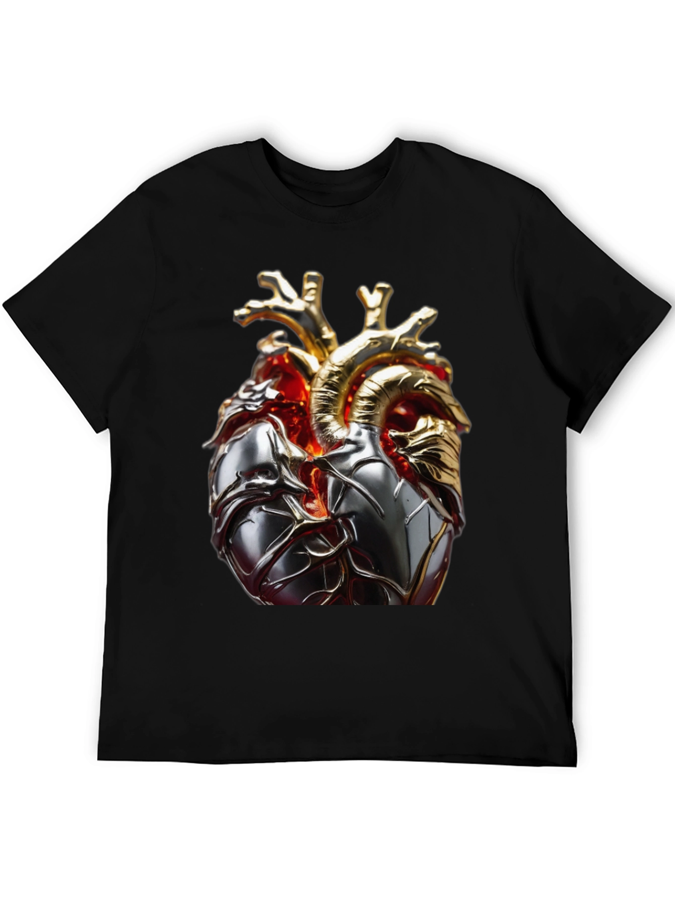 Anatomical Heart Graphic Tee - Modern Style