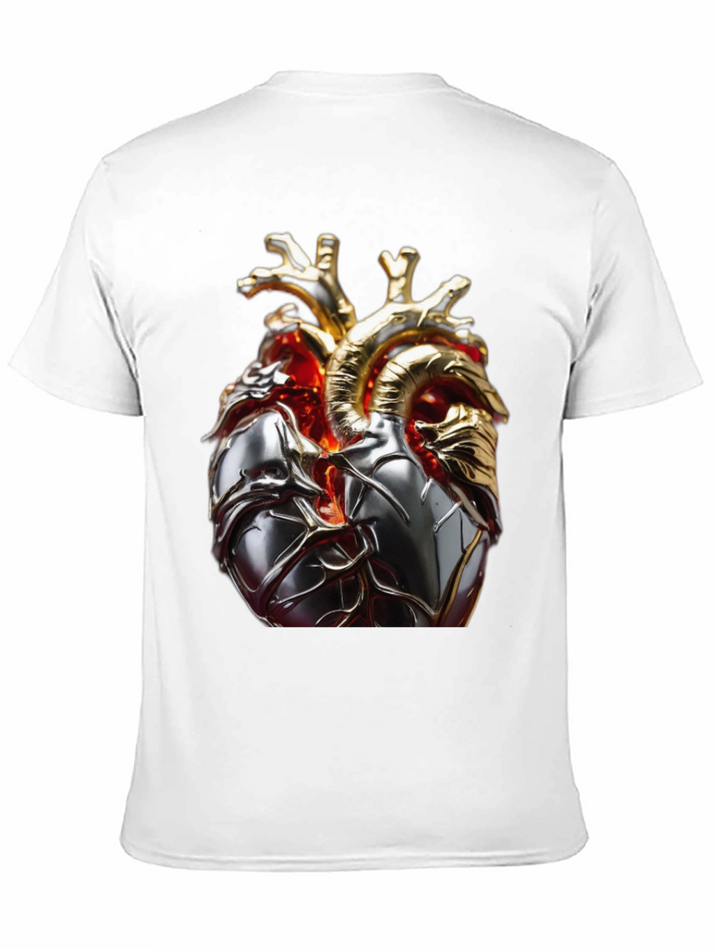 Anatomical Heart Graphic Tee - Modern Style