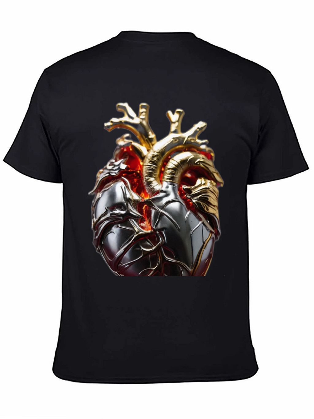 Anatomical Heart Graphic Tee - Modern Style
