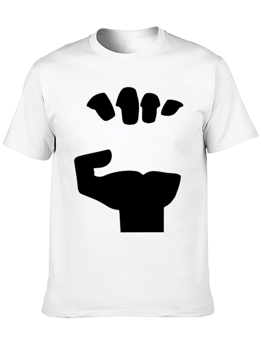 Black Fist Graphic Tee - Bold Statement Shirt