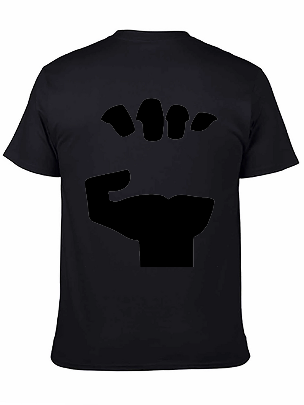 Black Fist Graphic Tee - Bold Statement Shirt