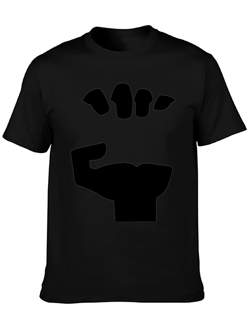 Black Fist Graphic Tee - Bold Statement Shirt