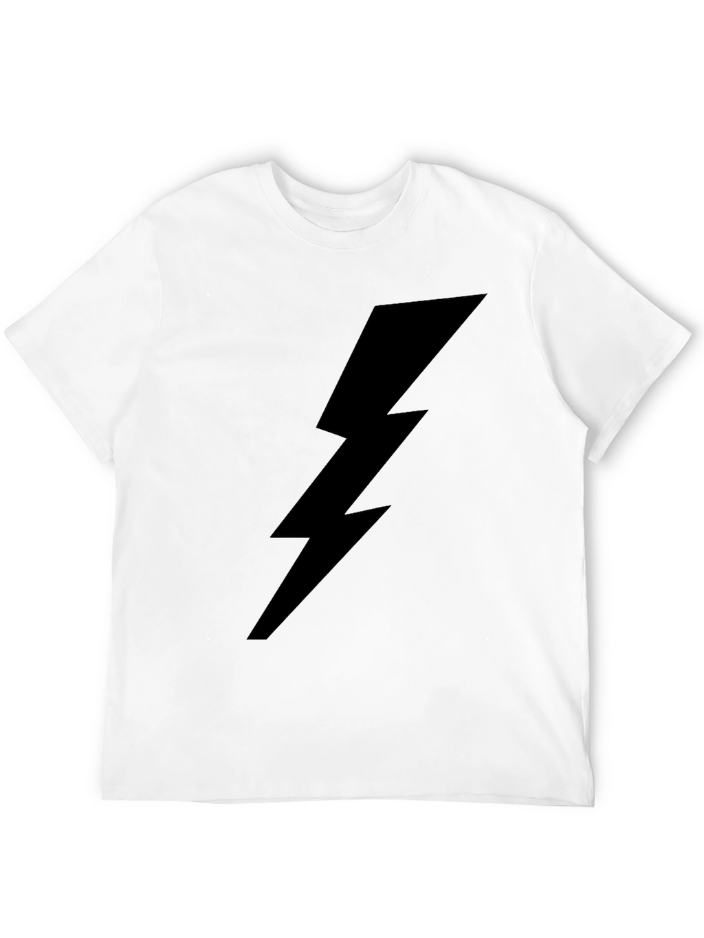 Black Lightning Bolt Graphic T-Shirt