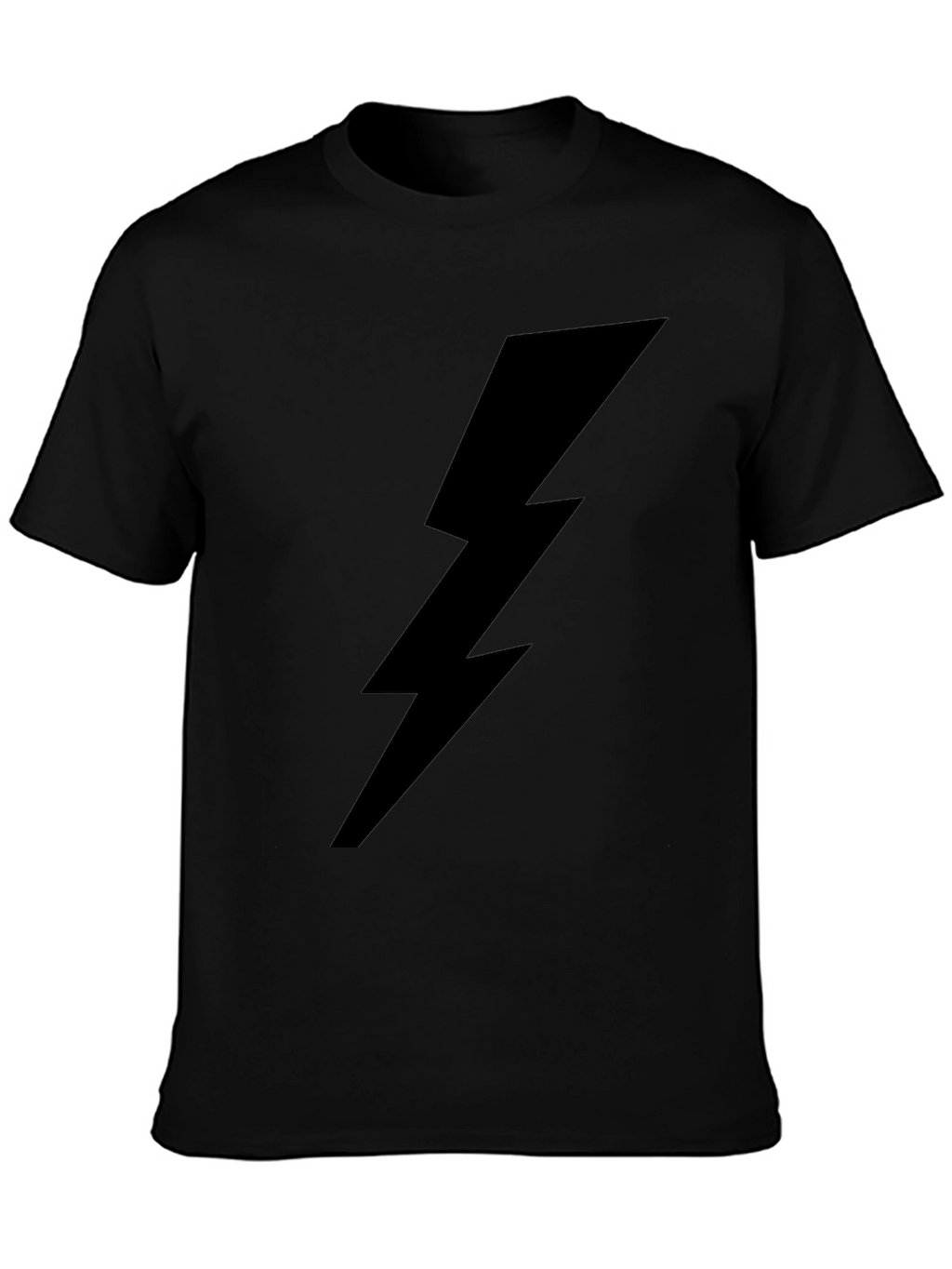 Black Lightning Bolt Graphic T-Shirt