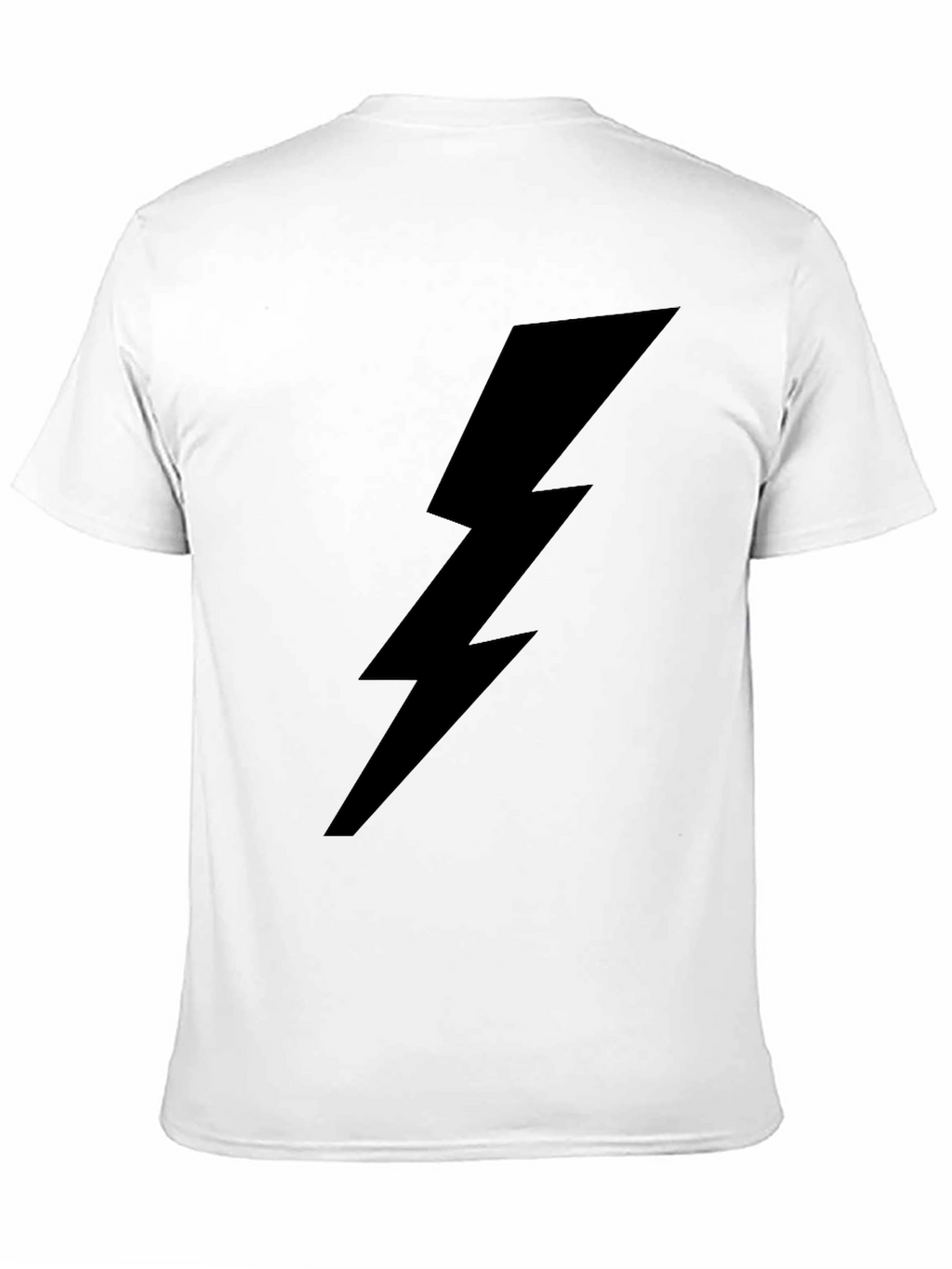 Black Lightning Bolt Graphic T-Shirt