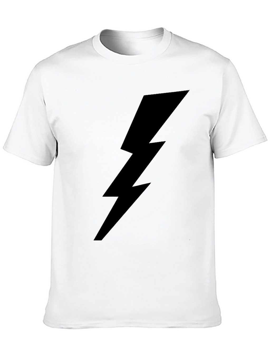 Black Lightning Bolt Graphic T-Shirt